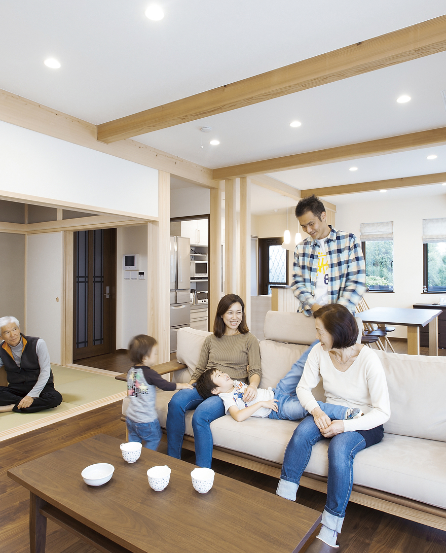 小嶋工務店の施工事例：親世帯も子世帯もたくさんの要望を詰め込んだエコ住宅
