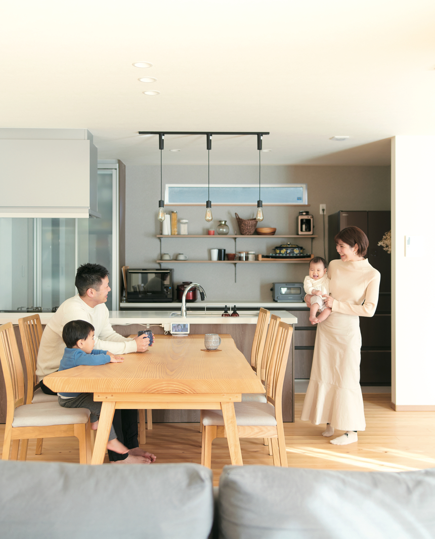 小嶋工務店の施工事例：友人や家族、人が集まる家にしたい 20代で叶えたマイホーム