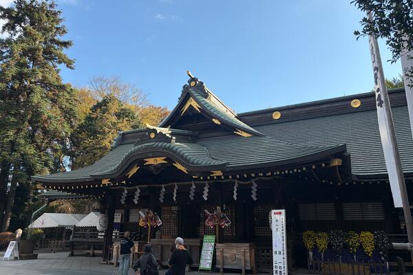 写真：氏神様へご挨拶